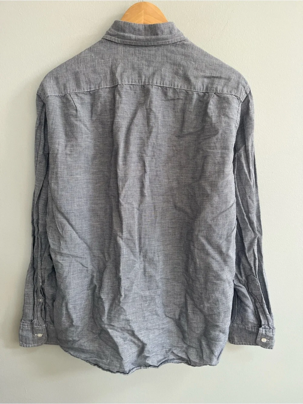 J. Crew Baird McNutt Irish Linen Men's Button Down Shirt Size Large Coastal
